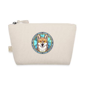 Sibérien Laika chien race vitrail coloré Wa - Trousse biologique - nature - Devant
