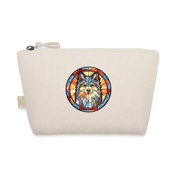 Schwedischer Lapphund Hunderasse Buntglas Bunt - Bio-Täschchen - Natur - Vorne