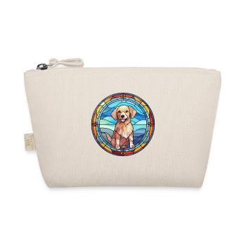 Taigan Kyrgyz Taighany Dog Breed Stained Glass Col - Organic Pouch - nature - Front