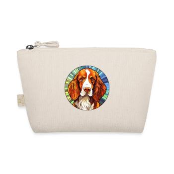 Welsh Springer Spaniel chien race vitrail Col - Trousse biologique - nature - Devant