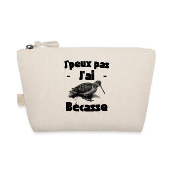 Je peux pas j'ai bécasse (noir) - Trousse biologique - nature - Devant