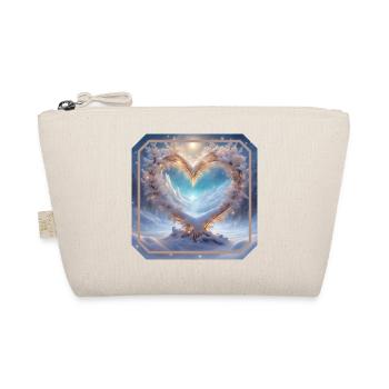 Winter Heart 3 - Organic Pouch - nature - Front