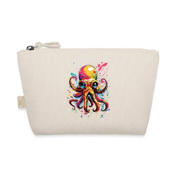 Colorful Octopus - Bio-Täschchen - Natur - Vorne