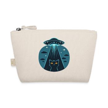 Funny UFO, Alien, Cat - Organic Pouch - nature - Front