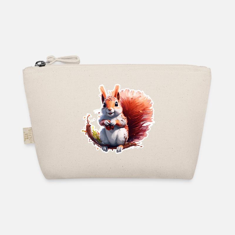 Squirrel / Animal / Rodent / Forest Animal / Comic Organic Pouch