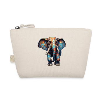 Elefant / Tier / Safari / Zoo / Afrika / Comic - Bio-Täschchen - Natur - Vorne