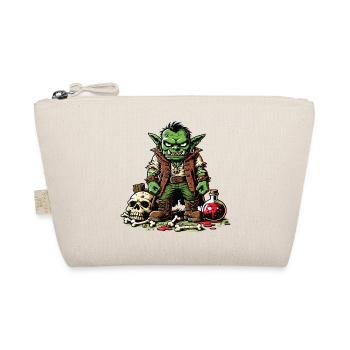 An aggressive cartoon-style goblin - Organic Pouch - nature - Front
