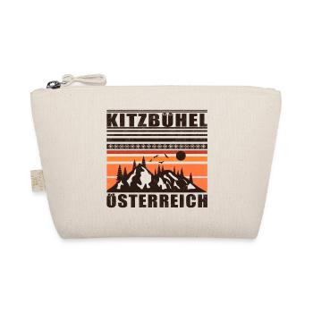 Kitzbühel Österreich Retro Sunset Ski 80er Jahre - Bio-Täschchen - Natur - Vorne
