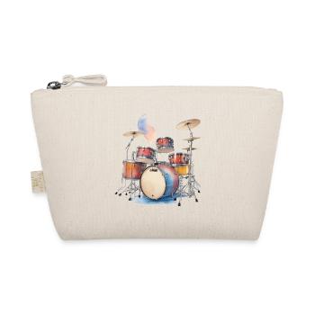 Drums Illustration - Organic Pouch - nature - Front