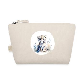 Aquarelle de léopard des neiges - Trousse biologique - nature - Devant