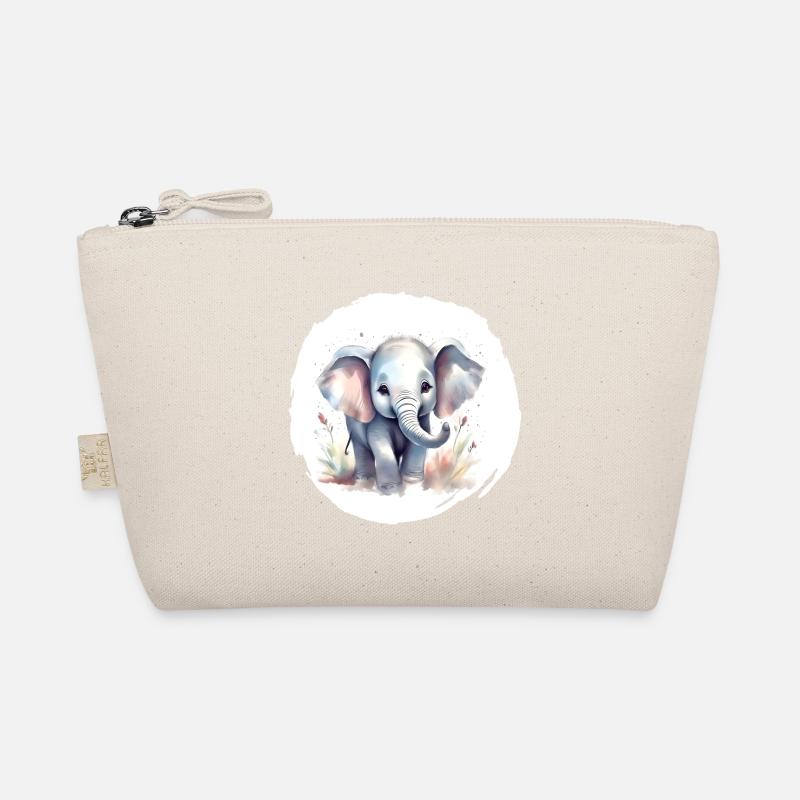 Aquarell Elefant Bio-Täschchen