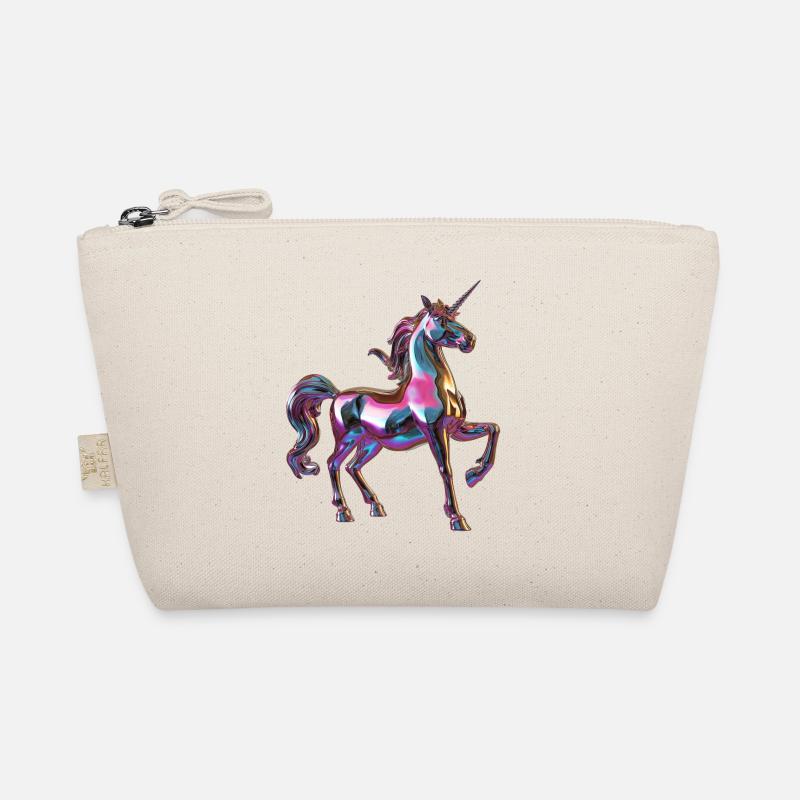 lila chormatisches Einhorn Bio-Täschchen