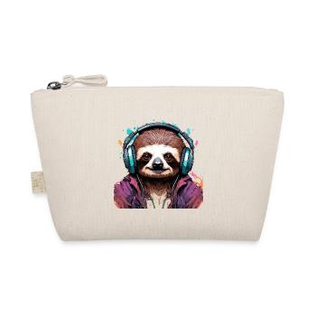Headphones / Audio / Music / Sloth / Cool - Organic Pouch - nature - Front