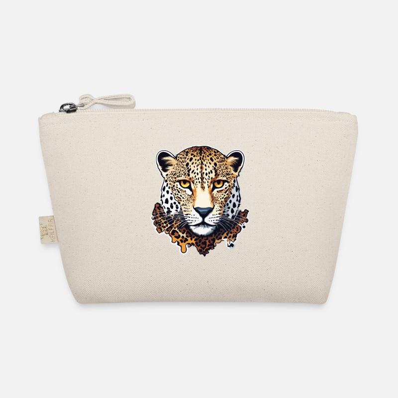 Leopard / Gepard / Tier / Animal Print / Muster - Bio-Täschchen - Natur
