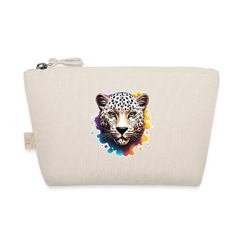 Leopard / Gepard / Tier / Animal Print / Muster - Bio-Täschchen - Natur - Vorne