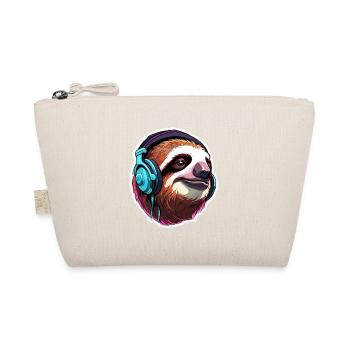Headphones / Audio / Music / Animal / Sloth / Cool - Organic Pouch - nature - Front