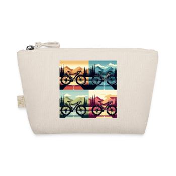 Quad Pop Art Bike Landscape - Organic Pouch - nature - Front