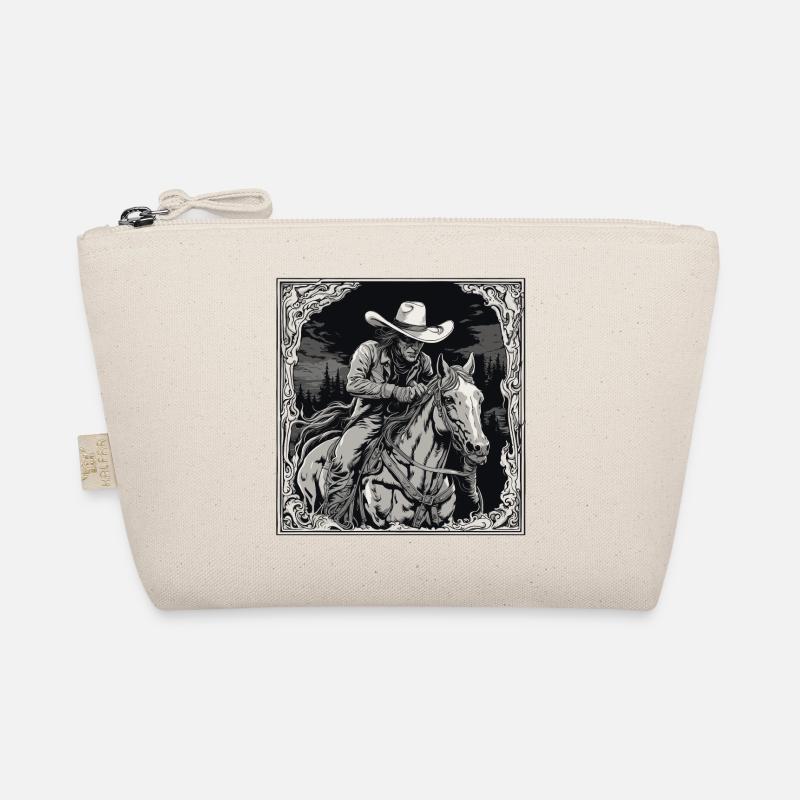 Cowboy / Wilde Westen / Wüste / Lasso / Rodeo - Bio-Täschchen - Natur