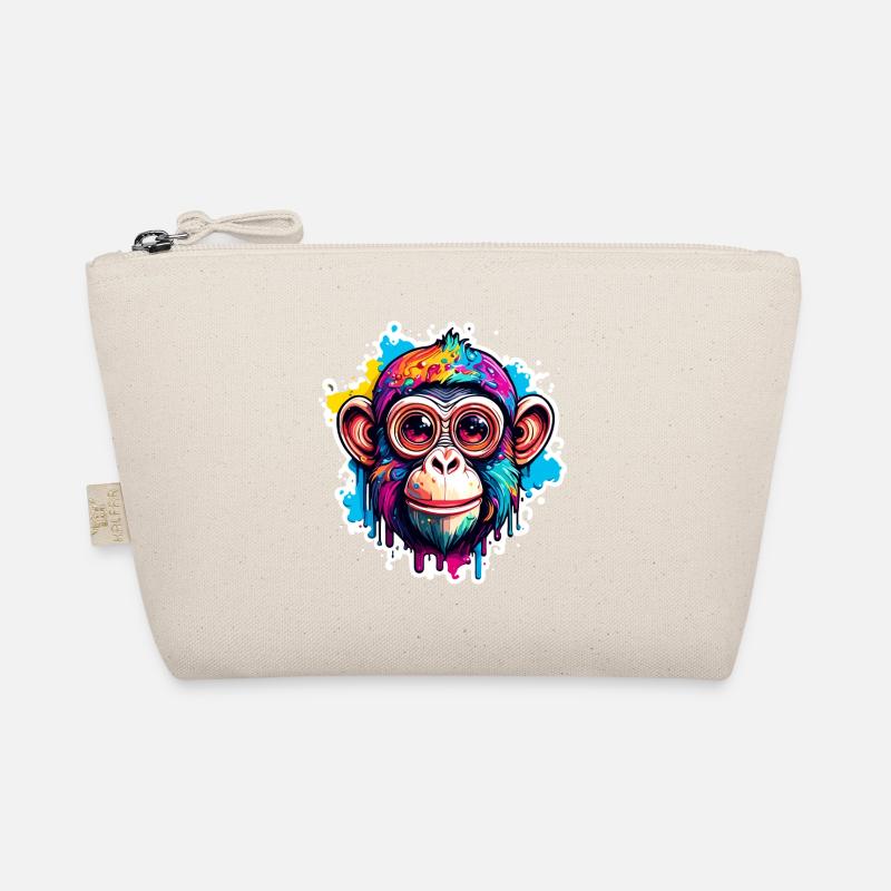Monkey / Animal / Zoo / Chimpanzee / Wild / Comic Organic Pouch