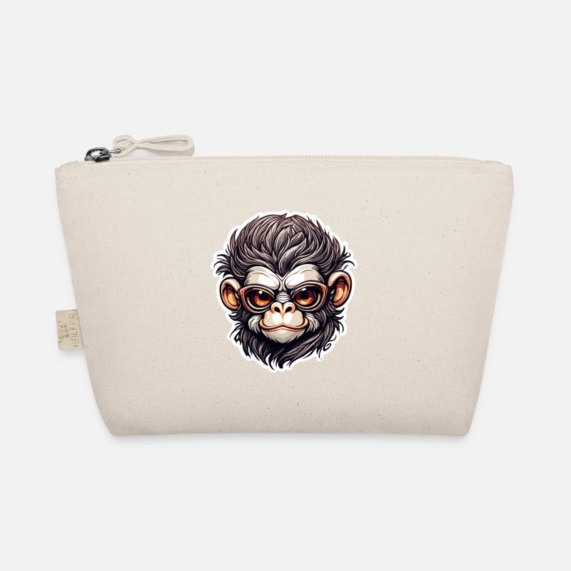 Monkey / Animal / Zoo / Chimpanzee / Wild / Comic Organic Pouch