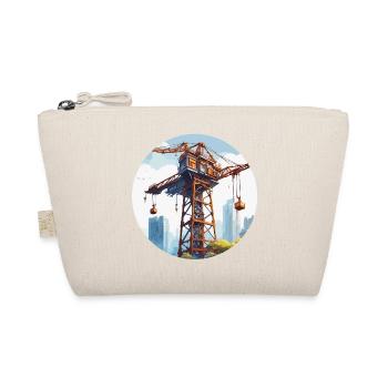 Crane / construction site / winch / crane system - Organic Pouch - nature - Front