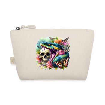 Snake Skull - Organic Pouch - nature - Front