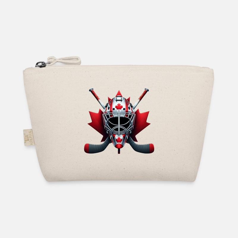 Dessin de hockey sur glace du Canada avec drapeau Trousse biologique