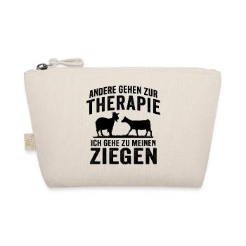 Ich gehe zu meinen ziegen - Bio-Täschchen - Natur - Vorne
