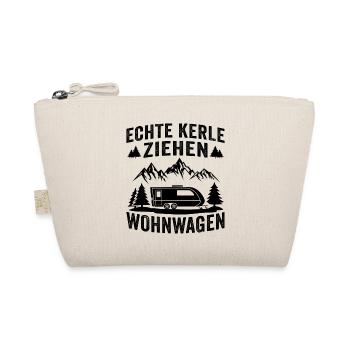 echte kerle ziehen wohnwagen - Bio-Täschchen - Natur - Vorne