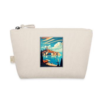 Novigrad Croatie Vintage voyage affiche Souvenir - Trousse biologique - nature - Devant