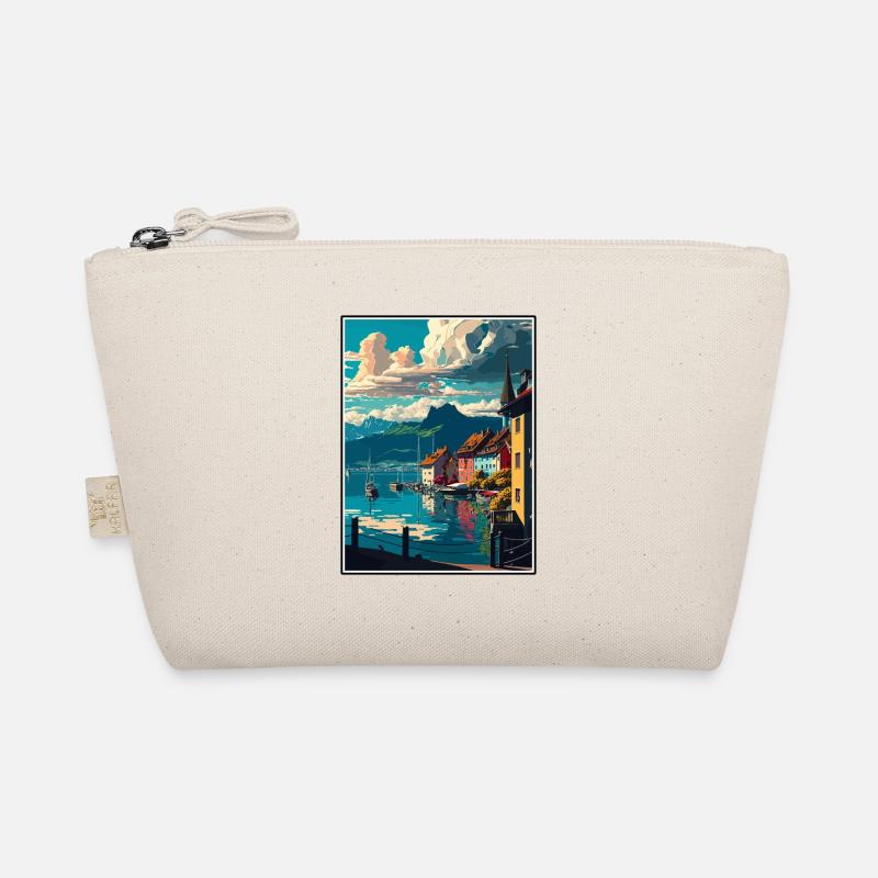 Bregenz Austria Vintage Travel Poster WPA Souvenir Organic Pouch