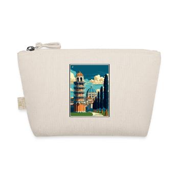 Pisa Italien Vintage Reiseposter WPA Souvenir - Bio-Täschchen - Natur - Vorne