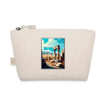 Göbeklitepe Turkey Vintage Travel Poster Souvenir - Organic Pouch - nature - Front