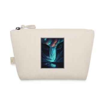 Skogafoss Iceland Vintage Travel Poster Souvenir - Organic Pouch - nature - Front