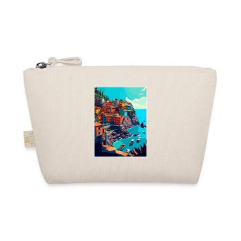 Cinque Terre Italy Decoration Patmos Travel Poster - Organic Pouch - nature - Front