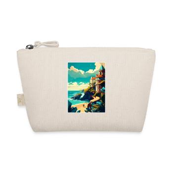 Biarritzscape France Vintage Travel Poster WPA Art - Organic Pouch - nature - Front