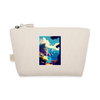 Capri Italien Dekoration Vintage Reiseposter WPA - Bio-Täschchen - Natur - Vorne
