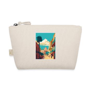 Palermo Sicily Town Italy Vintage Travel Poster - Organic Pouch - nature - Front