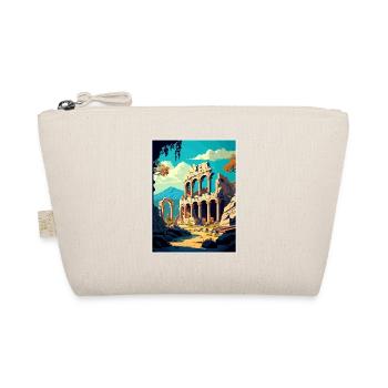 Termessos Turkey Vintage Travel Poster Souvenir - Organic Pouch - nature - Front