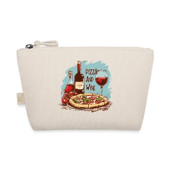 Pizza et vin Nourriture Alcool - Trousse biologique - nature - Devant
