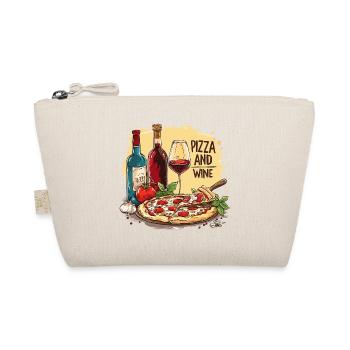 Pizza et vin Nourriture Alcool - Trousse biologique - nature - Devant