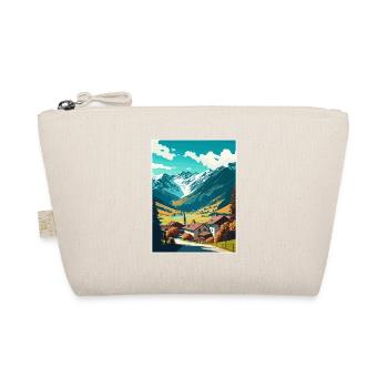 Klosters Serneus Schweiz Vintage Reiseposter - Bio-Täschchen - Natur - Vorne
