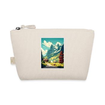 Saanen Suisse Vintage voyage affiche Souvenir - Trousse biologique - nature - Devant