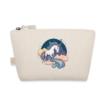 Regenbogen-Einhorn - Bio-Täschchen - Natur - Vorne