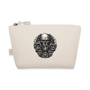 Skull / skull / skeleton / gothic / tattoo - Organic Pouch - nature - Front