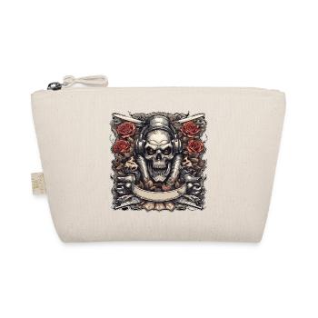 Skull / skull / skeleton / gothic / tattoo - Organic Pouch - nature - Front