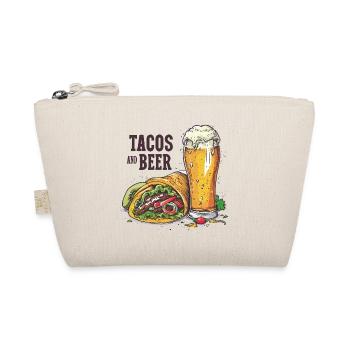 Tacos And Beer Eating Alcohol Funny Sayings - Organic Pouch - nature - Front