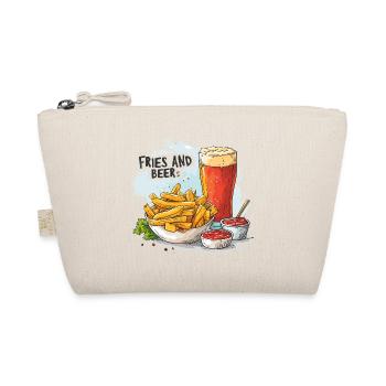 Frites Et Bière, Nourriture, Alcool, Dictons Drôles - Trousse biologique - nature - Devant
