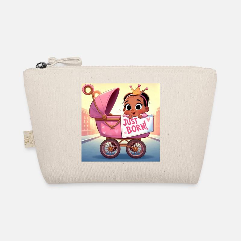 Gerade geborenes Mädchen Bio-Täschchen