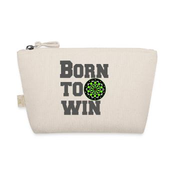 Darts, Darts, Darts, Shirt Born to win (25) - Organic Pouch - nature - Front